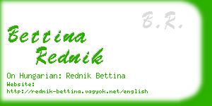 bettina rednik business card